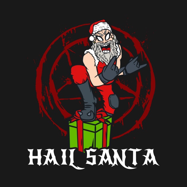 Hail Santa Christmas Occult I Heavy Metal Satan graphic by biNutz