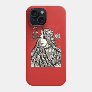 queen of hearts Phone Case