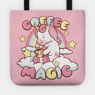 coffee magic unicorn Tote