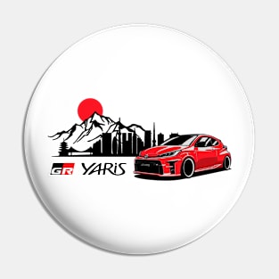 Toyota GR Yaris Red, JDM Car Pin