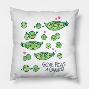 Give Peas a Chance Pillow