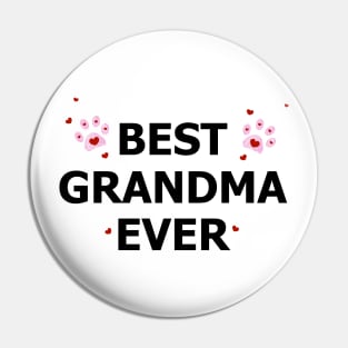 Best Grandma Ever text Pin