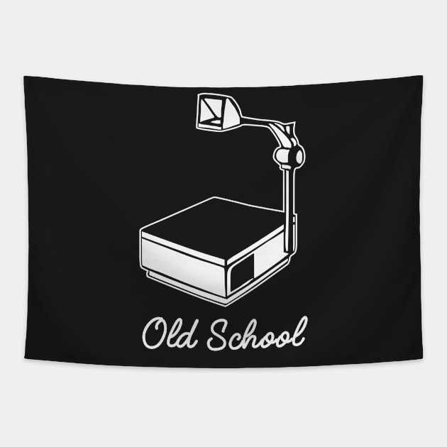 Teacher Shirt - I Keep it Old School Tapestry by redbarron