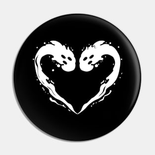 Ghosts or Spirits form a heart for I love Pin