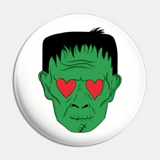 Frankenstein love halloween Pin