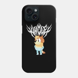 Black Metal Bluey Uncle Phone Case