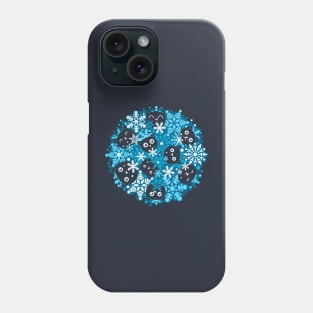 Winter Kittens - Cute cats and Snowflakes Phone Case