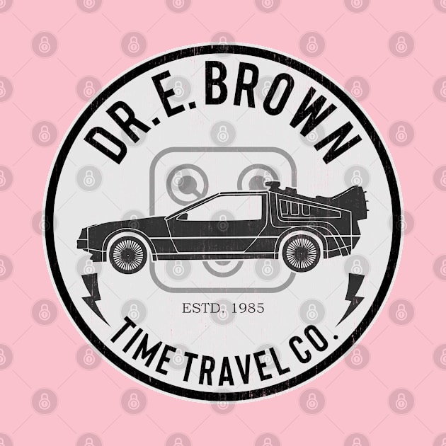 Back to the Future Dr. E. Brown Distressed by EdSan Designs