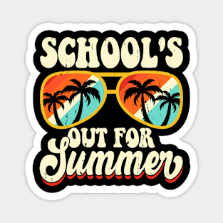 School's Out For Summer T Shirt For Women Men Magnet