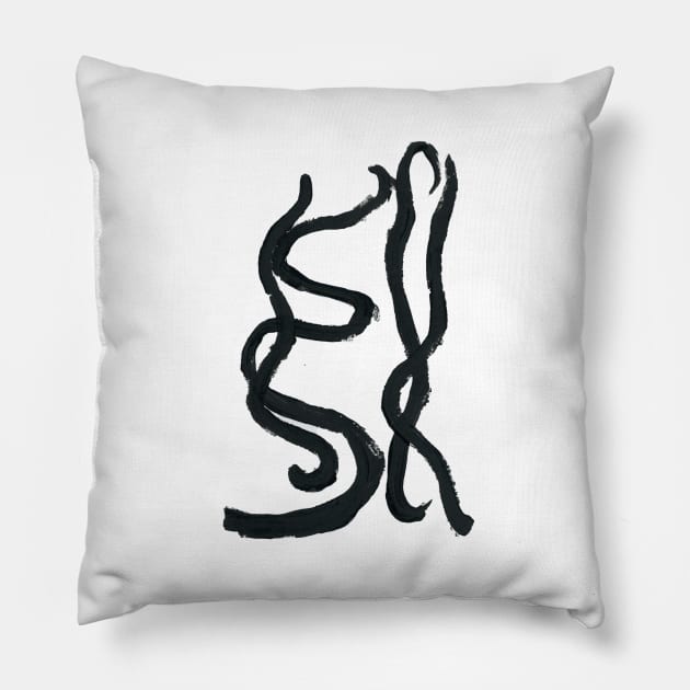 On the cusp of chiasma-chromosomes I/II (cut-out) Pillow by FJBourne