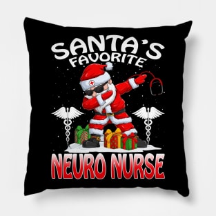 Santas Favorite Neuro Nurse Christmas T Shirt Pillow