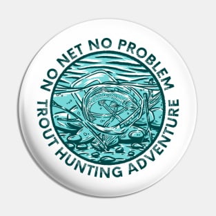Trout Fishing Pin
