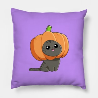 Pumpkin Cat Pillow