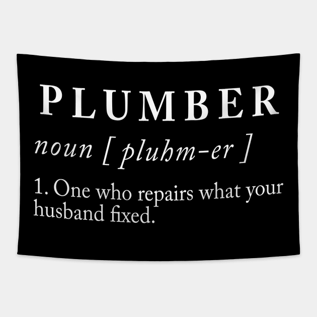 Plumber Definition Tapestry by sunima