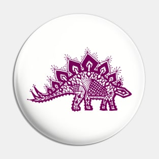 Stegosaurus Lace - Purple Pin