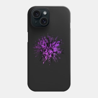 Purple and Black Starburst Phone Case