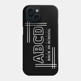 ABCD Back in school Phone Case