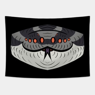 Axanthic Ball Python Mask Tapestry