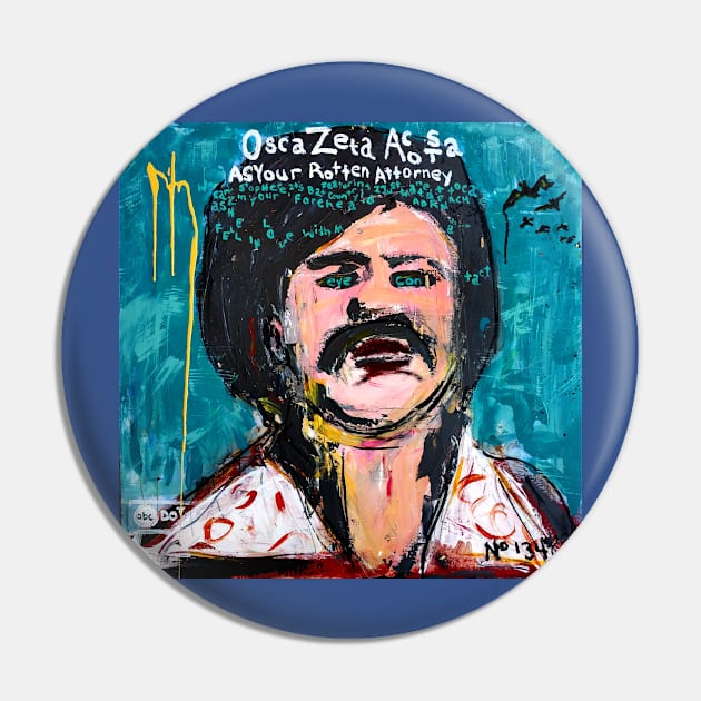 Oscar Zeta Acosta Pin by ElSantosWorld