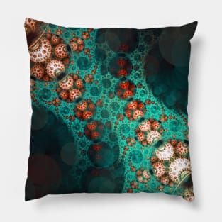 Turquoise Machine Pillow