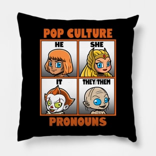 Pop Culture Pronouns Pillow