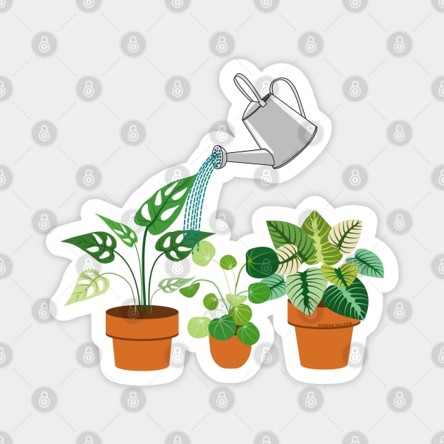 I Wet My Plants - Gardening Magnet by Designoholic