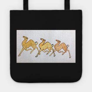 Indian folk art camel print in Phad painting style Tote