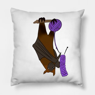 Knitty Crafty Bat Knitting Fruit Bat Art Pillow