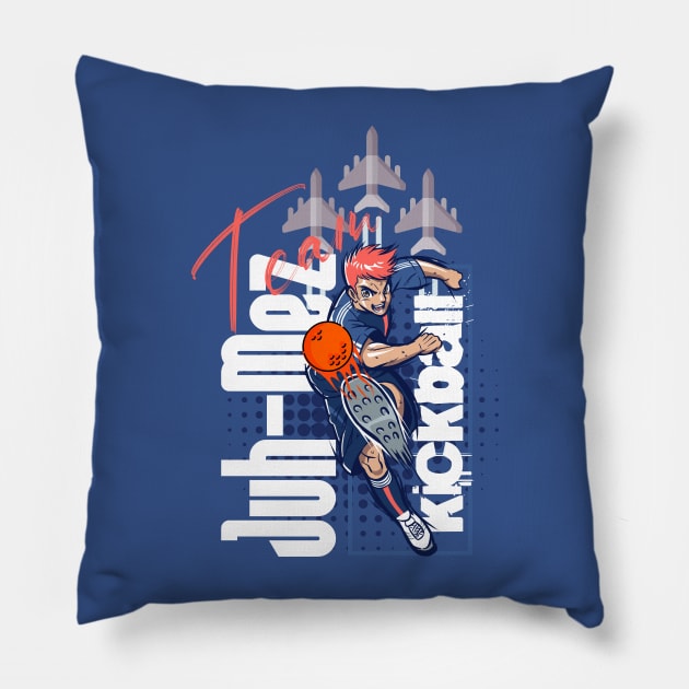 Team Juh-Mez Kickball Pillow by Spark of Geniuz