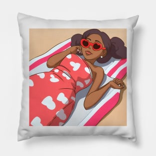 beach girl Pillow