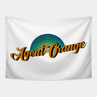 vintage retro Agent Orange Tapestry