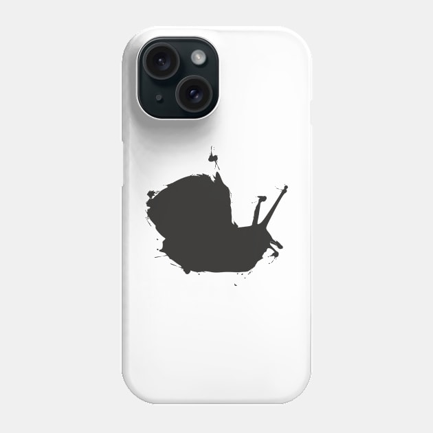 Snail grunge daub Phone Case by aceofspace