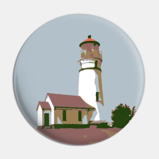 Lighthouse Illustration Pin