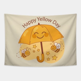 Happy Yellow DAy Tapestry