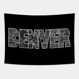 Denver Street Map Tapestry
