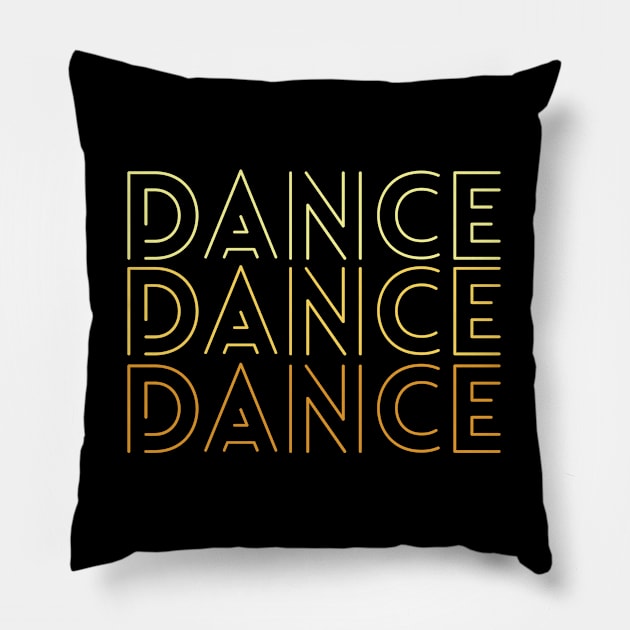 Dancing - Dance Dance Dance Pillow by Kudostees