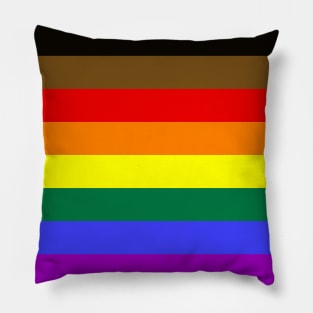 The Philly Pride flag Pillow