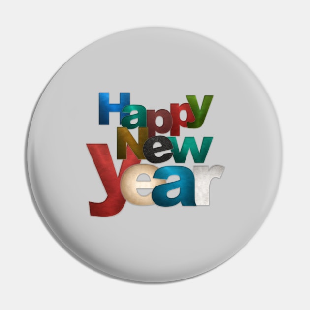 Have a Happy New Year Pin by ppandadesign