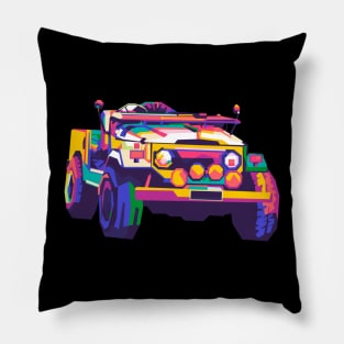 Mancave Classic Car Pillow