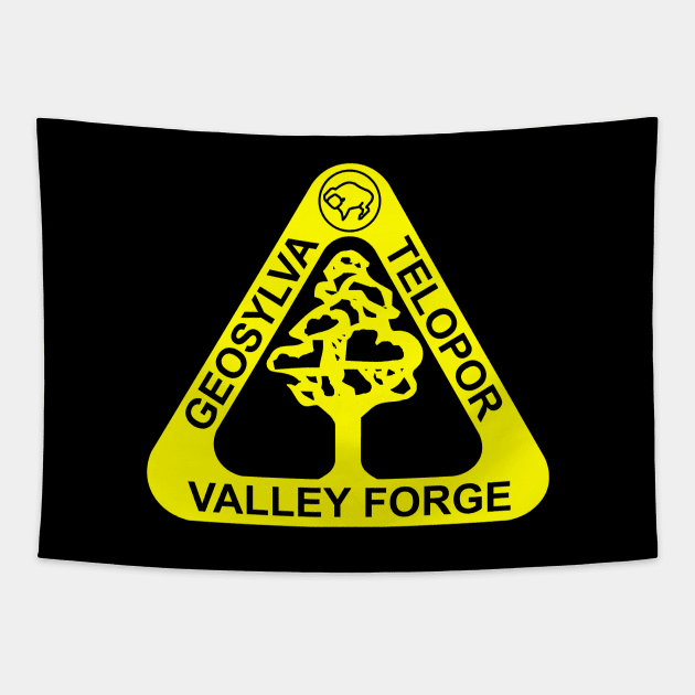 Silent Running: Valley Forge Emblem CLEAN LOOK Tapestry by Evarcha