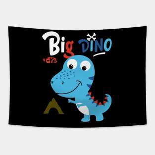 big dino t rex cartoon Tapestry