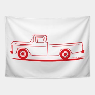 1960 Ford F 150 Red Tapestry