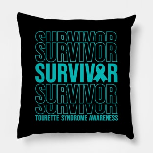 Tourette Syndrome Awareness Tourette Syndrome Survivor Pillow