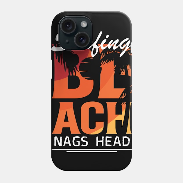 Surfing in Nags Head, USA Phone Case by ArtDesignDE