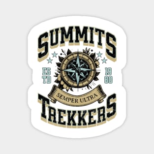 Summit Trekkers Hikers T-shirt Magnet