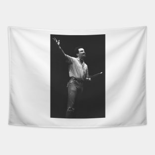 Jello Biafra BW Photograph Tapestry