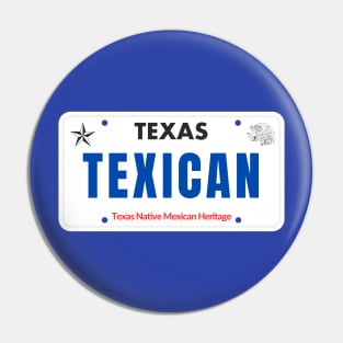 Texican License Plate Pin