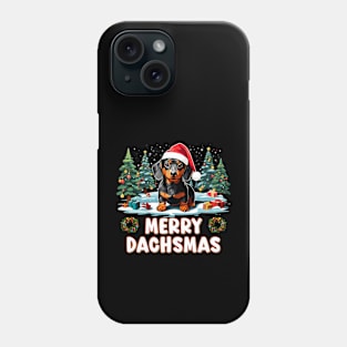 Merry Dachmas - Funny Dog Christmas Phone Case