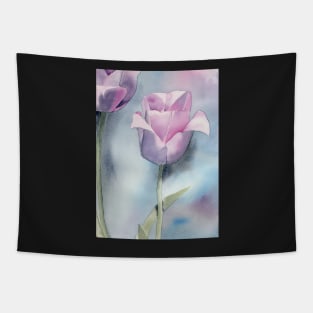 Watercolor Tulip Fine Art Painting1 Tapestry