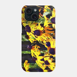 Black Eyed Susans by Fence Phone Case